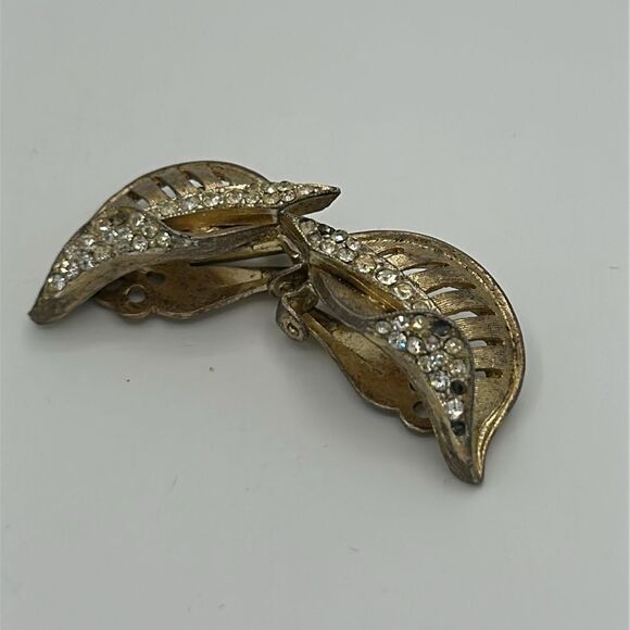 Vintage Earrings – Clip-On Neutral Glam AB Nature - Picture 12 of 14